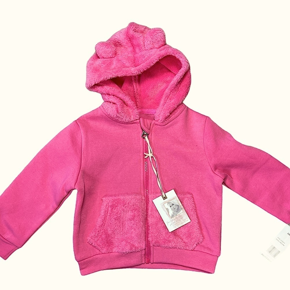 NWT! JESSICA SIMPSON PINK FLEECE HOODIE